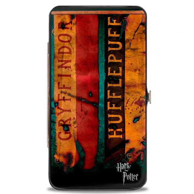 Buckle-Down Harry Potter Hogwarts House Banners Hinged Wallet
