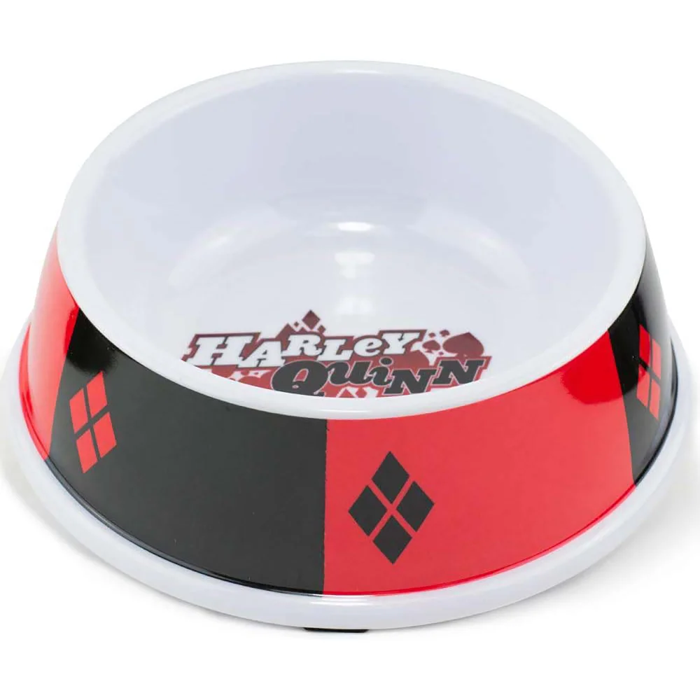 Buckle-Down DC Comics Batman Harley Quinn Diamonds Single Melamine Pet Bowl - Multi Image 1