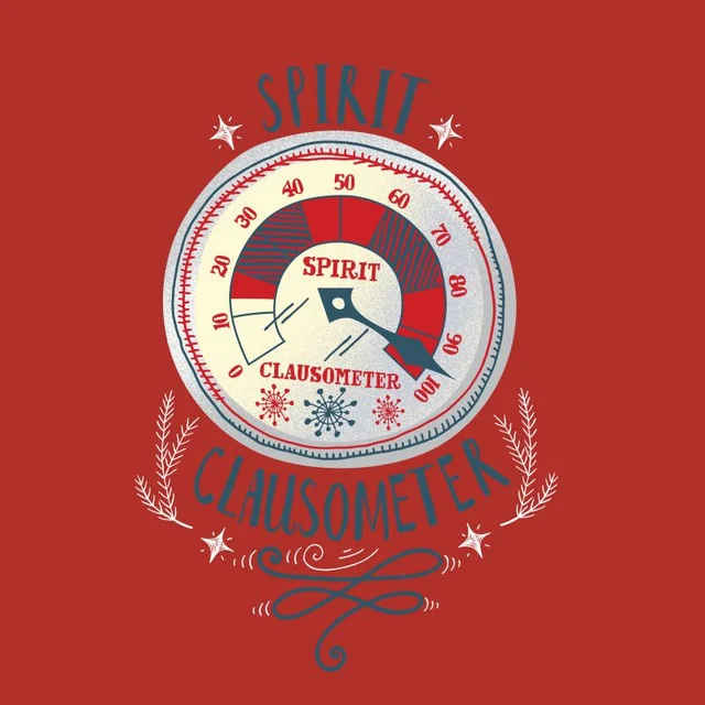 Elf Clausometer Men's Christmas T-Shirt - Red