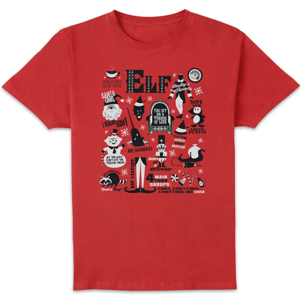 Elf Men's Christmas T-Shirt - Red - S Image 1