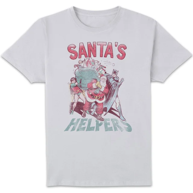 DC Santa's Helpers Men's Christmas T-Shirt - White