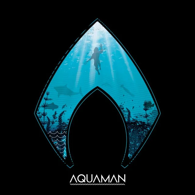 Aquaman Deep Men's T-Shirt - Black