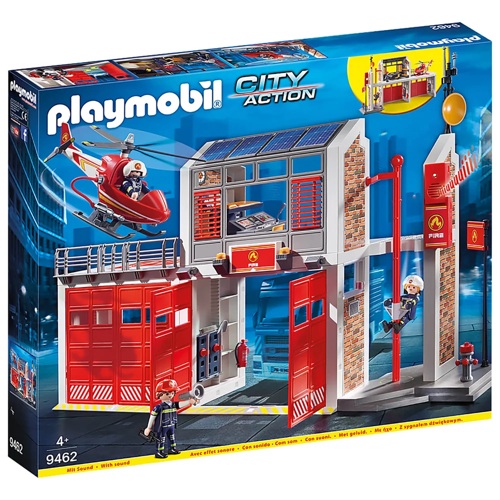 Playmobil City Action Fire Station with Fire Alarm (9462) Image 1
