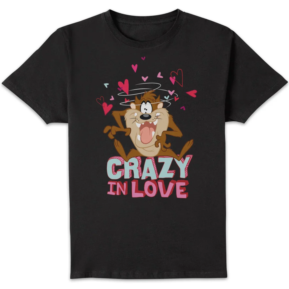 Looney Tunes Crazy In Love Taz Men's T-Shirt - Black - S Image 1