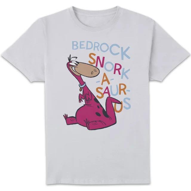 The Flintstones Bedrock Snork-A-Saur-Us Men's T-Shirt - White