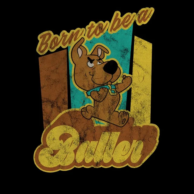 Scooby Doo Born To Be A Baller Men's T-Shirt - Black