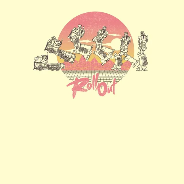 Transformers Roll Out T-Shirt - White Vintage Wash