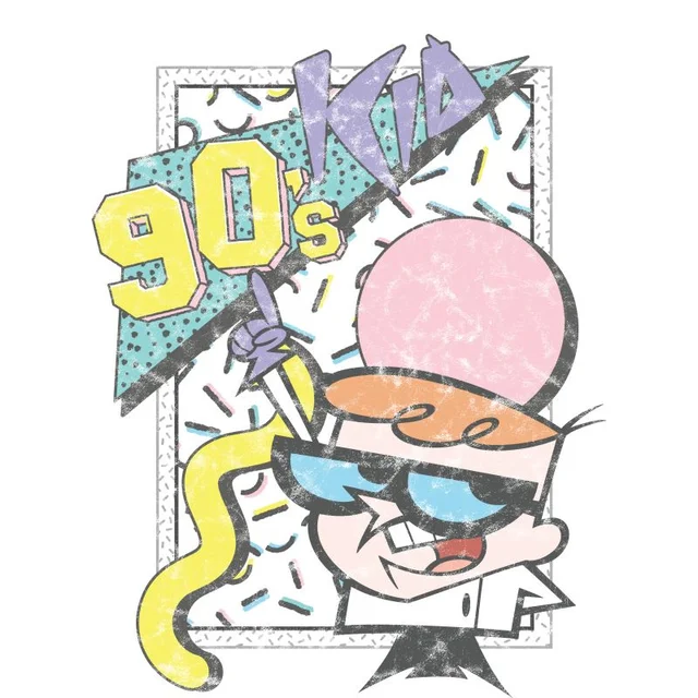 Cartoon Network Spin-Off Dexter's Laboratory 90's Kid T-Shirt - White