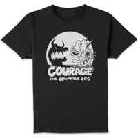Courage The Cowardly Dog Spotlight Men's T-Shirt - Black - undefined undefined
