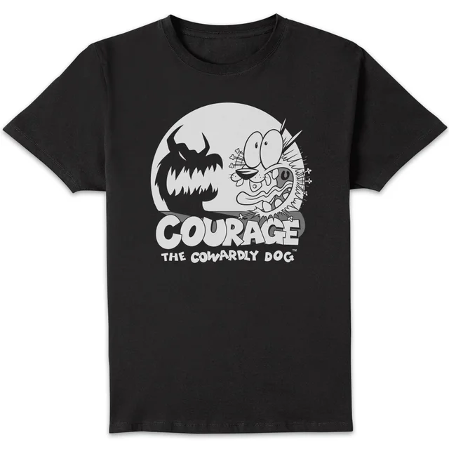 Courage The Cowardly Dog Spotlight Men's T-Shirt - Black