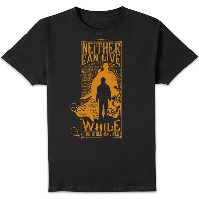 Harry Potter Neither Can Live Men's T-Shirt - Black