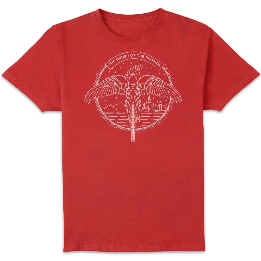 Harry Potter Order Of The Phoenix Men's T-Shirt - Red - S Image 1