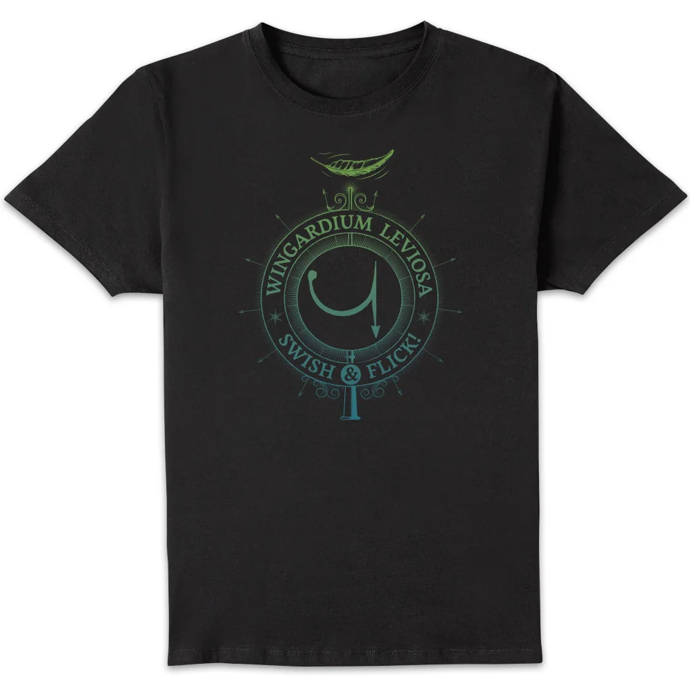 Harry Potter Wingardium Leviosa Men's T-Shirt - Black - S Image 1