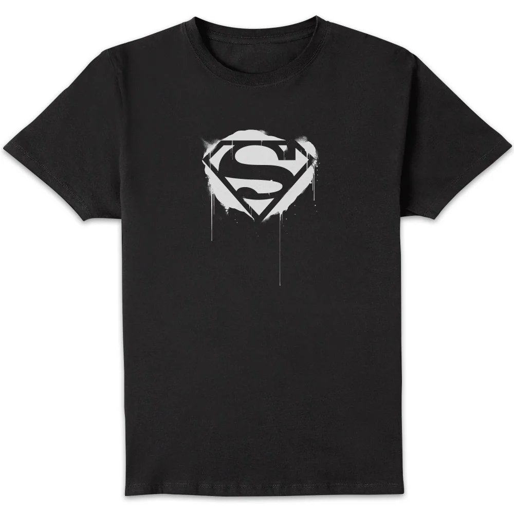 Justice League Graffiti Superman Men's T-Shirt - Black - S Image 1