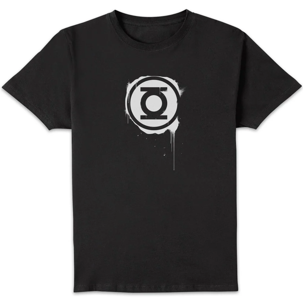 Justice League Graffiti Green Lantern Men's T-Shirt - Black - S Image 1