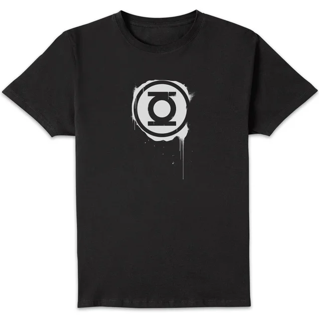 Justice League Graffiti Green Lantern Men's T-Shirt - Black