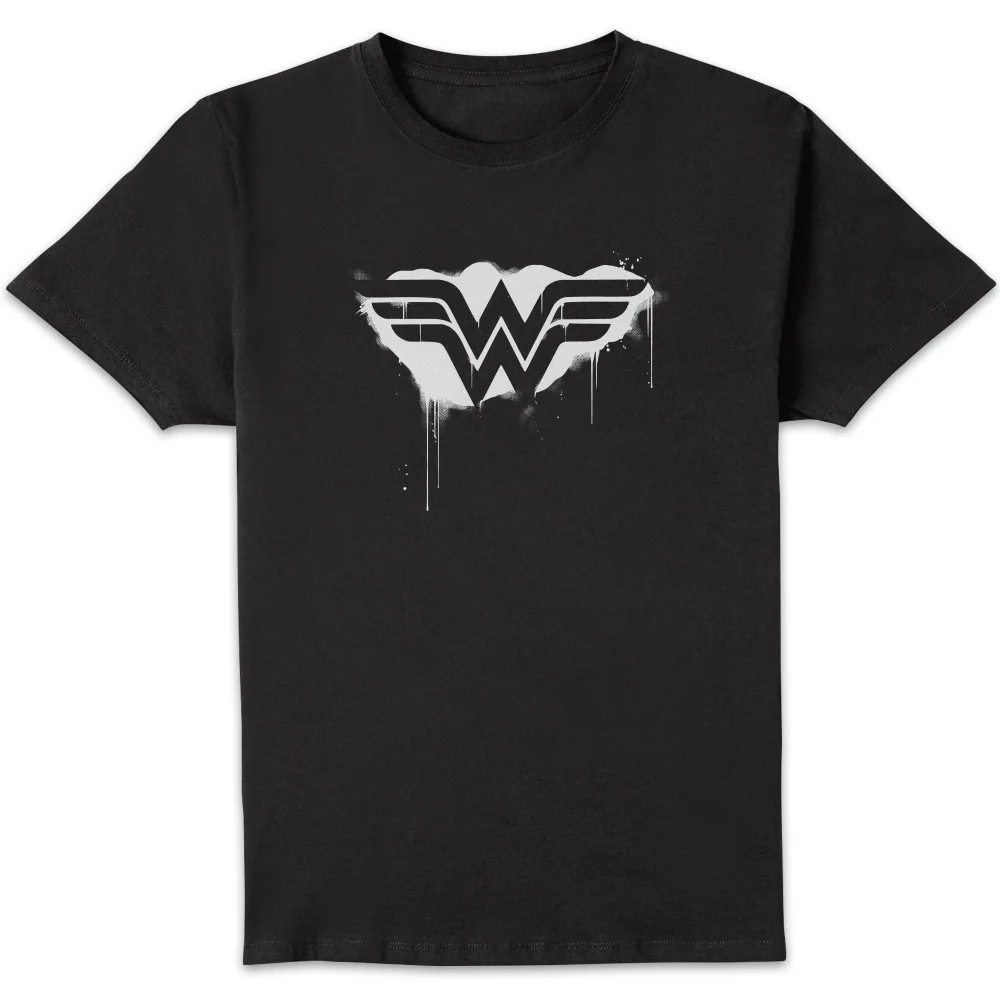 Justice League Graffiti Wonder Woman Men's T-Shirt - Black - S Image 1