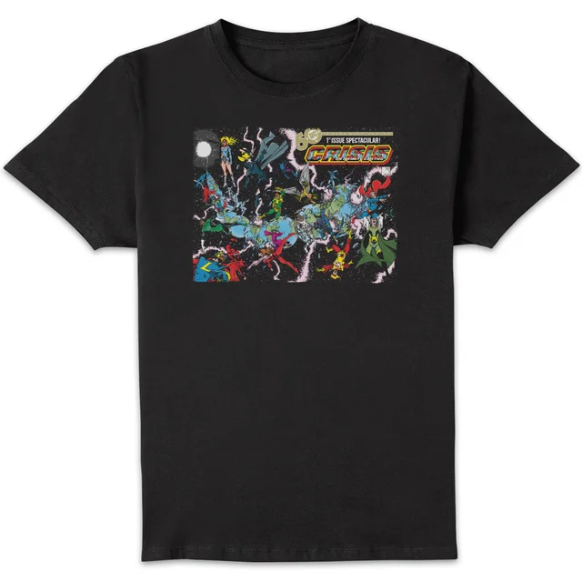 Justice League Crisis On Infinite Earths Cover Men's T-Shirt - Black