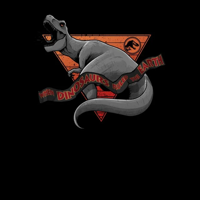 Jurassic Park Primal When Dinosaurs Ruled The Earth T-Shirt - Black