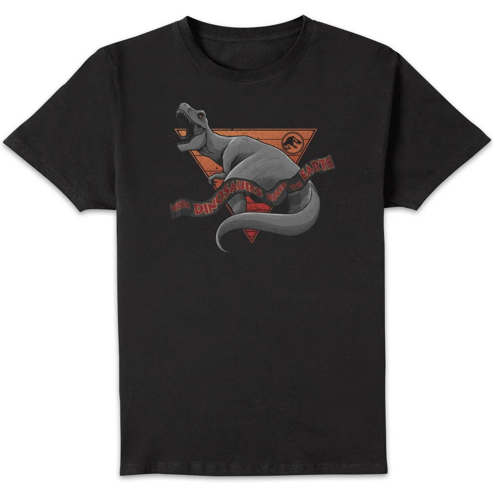 Jurassic Park Primal When Dinosaurs Ruled The Earth T-Shirt - Black - S Image 1