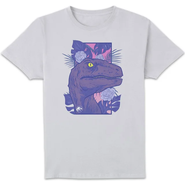 Jurassic Park Primal Floral Raptor T-Shirt - White