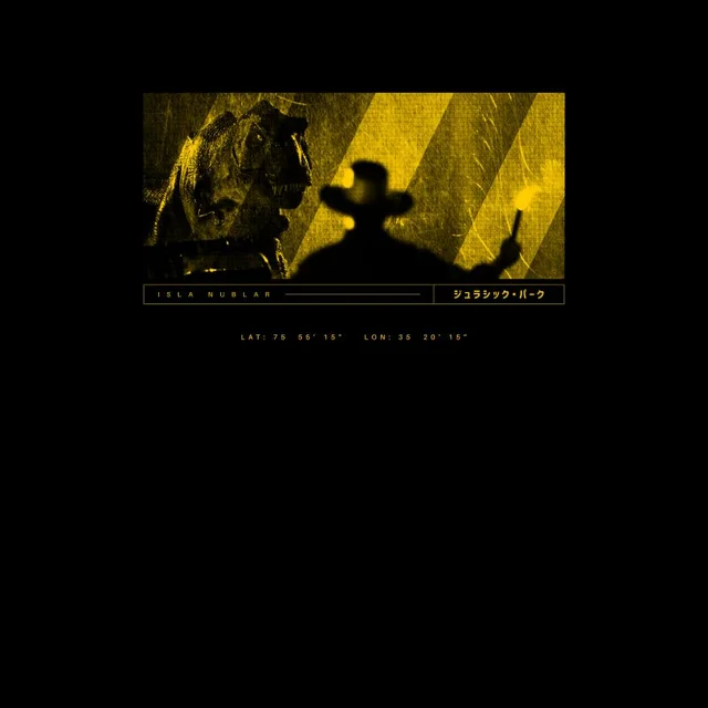 Jurassic Park Primal Isla Nublar T-Shirt - Black