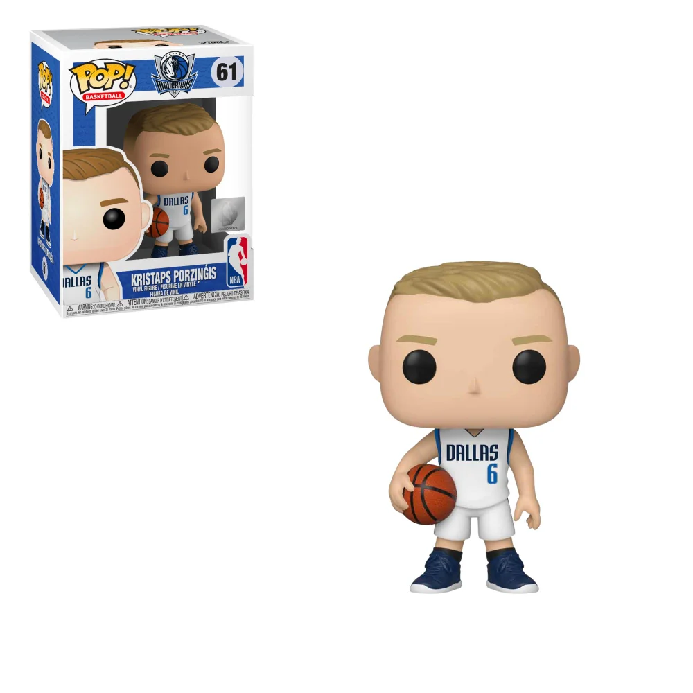 NBA Dallas Mavericks Kristaps Porzingis Pop! Vinyl Figure Image 1