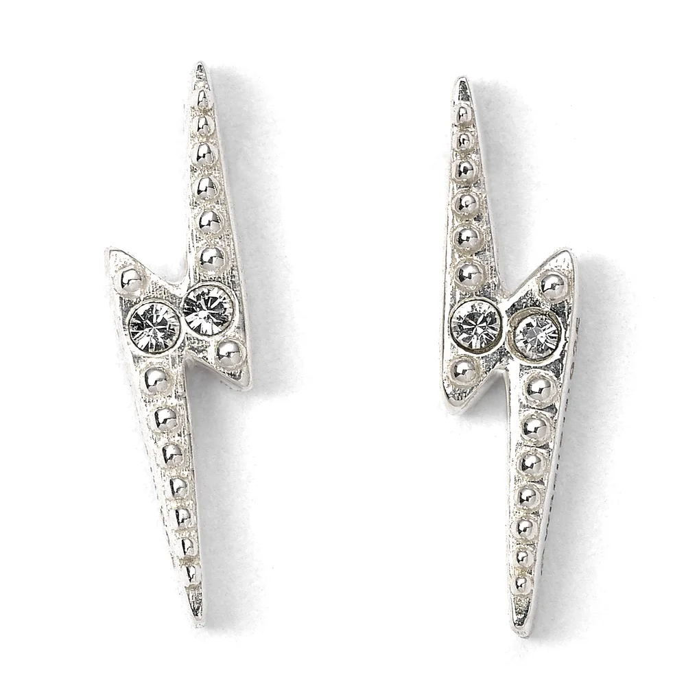 Harry Potter Lightning Bolt Earrings Embellished with Swarovski Crystals Image 1