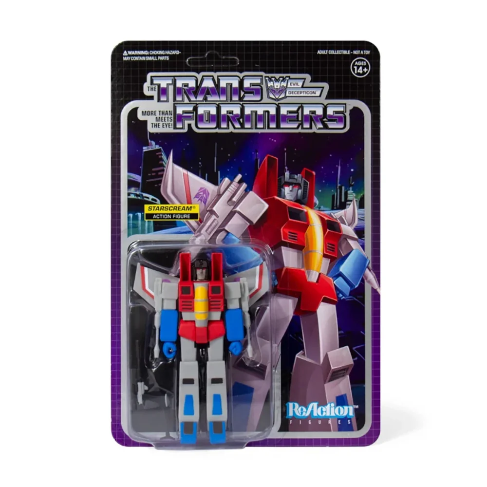 Super7 Transformers ReAction Figure - Starscream Image 1