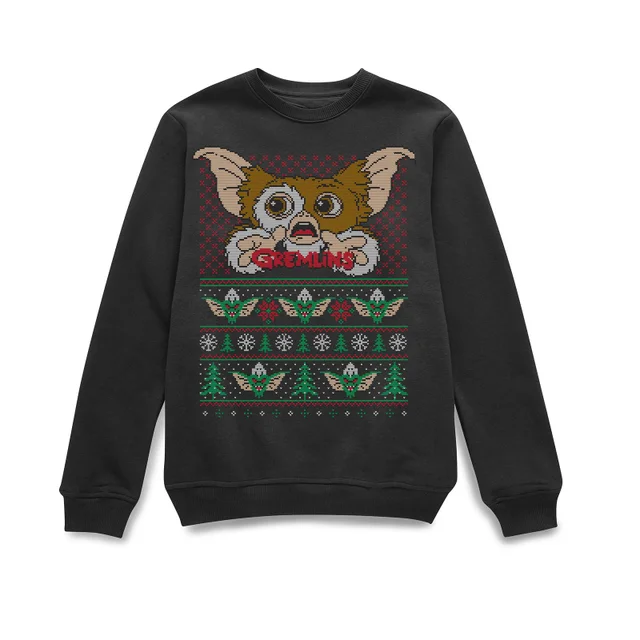 Gremlins Ugly Knit Christmas Jumper - Black