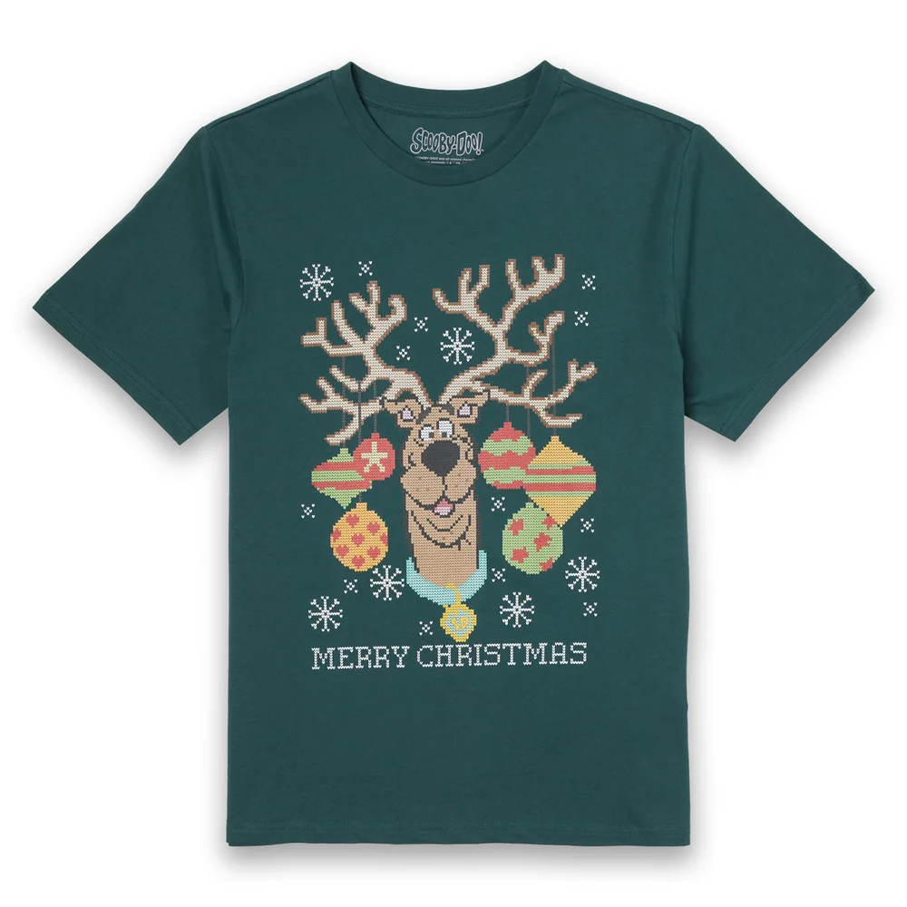 Scooby Doo Men's Christmas T-Shirt - Forest Green - S Image 1