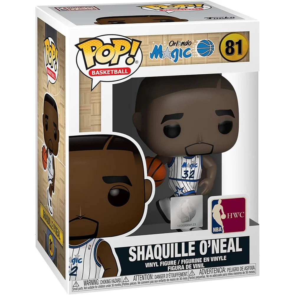 NBA Legends Shaquille O'Neal Magic (Home Jersey) Pop! Vinyl Figure Image 1