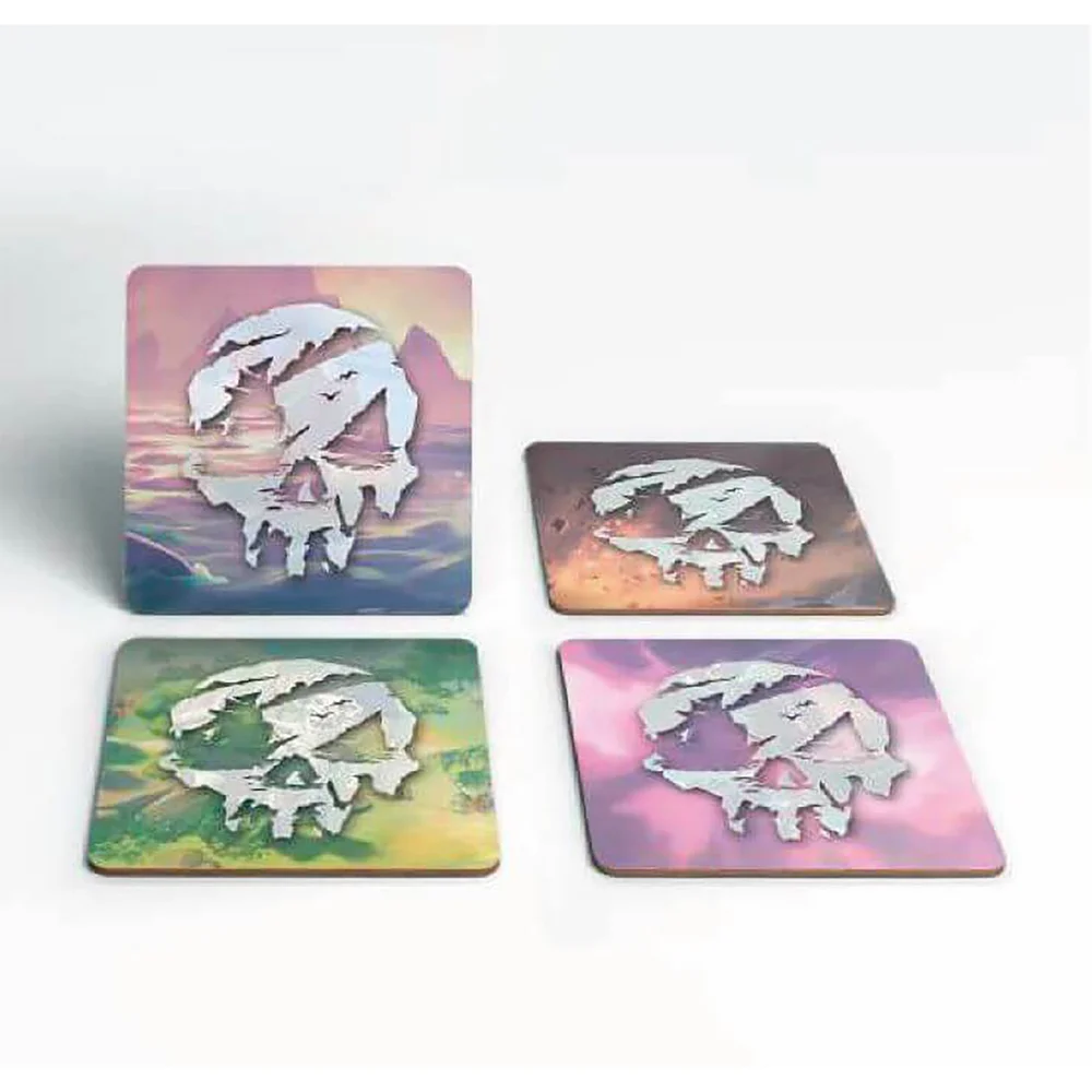 Sea Of Thieves Logo Square Coaster Set Image 1