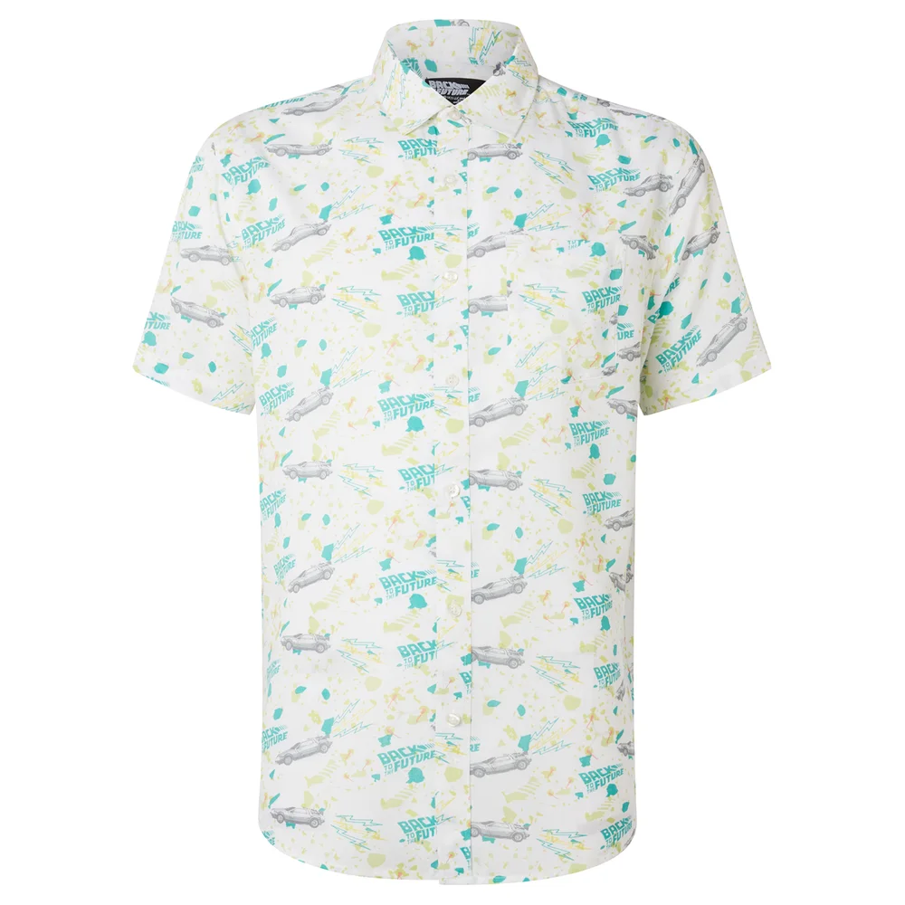 Limited Edition Back to the Future Ditsy Print Shirt - Zavvi Exclusive - XXL Image 1