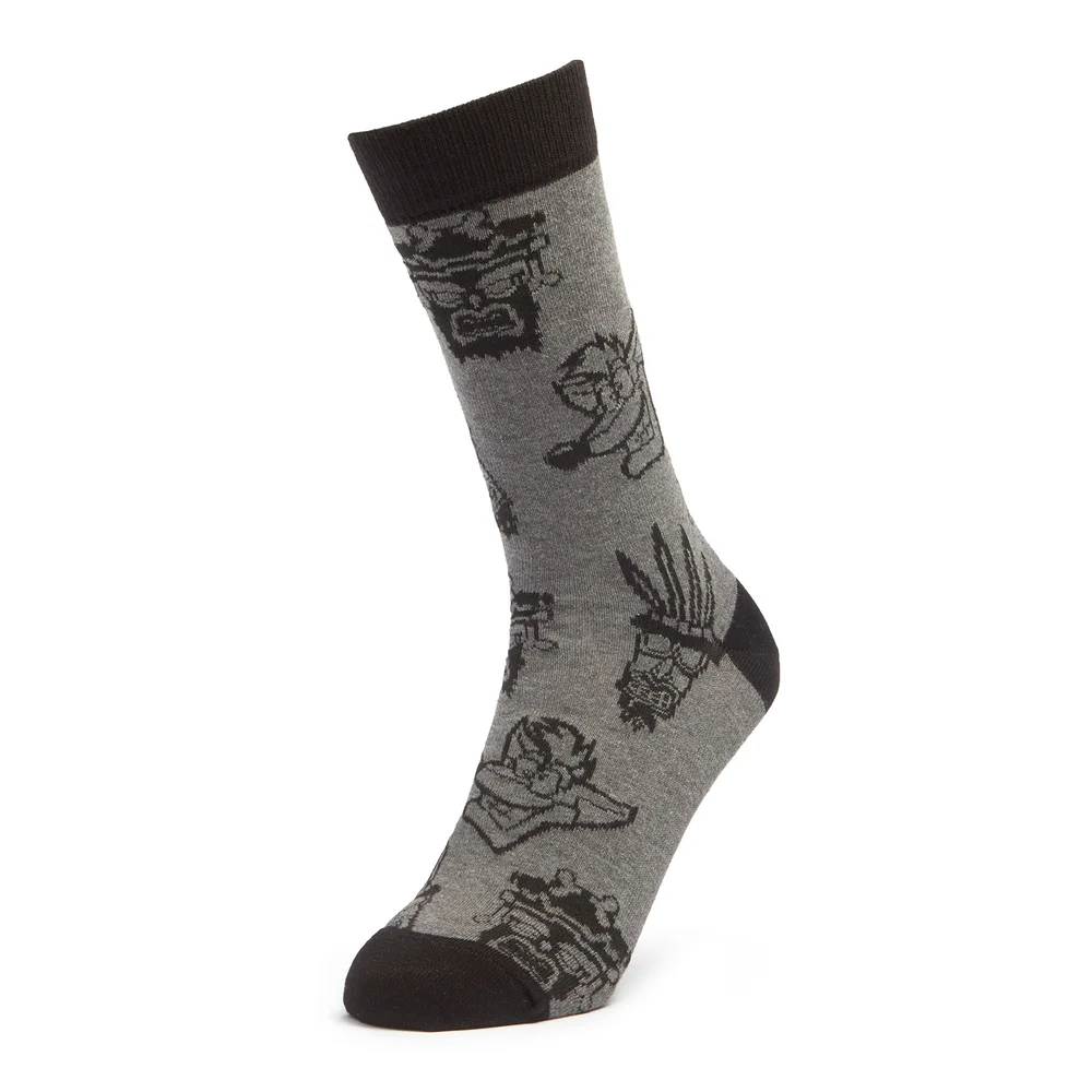 Men's Crash Bandicoot All Over Print Socks - Grey - UK 4-7.5 Image 1