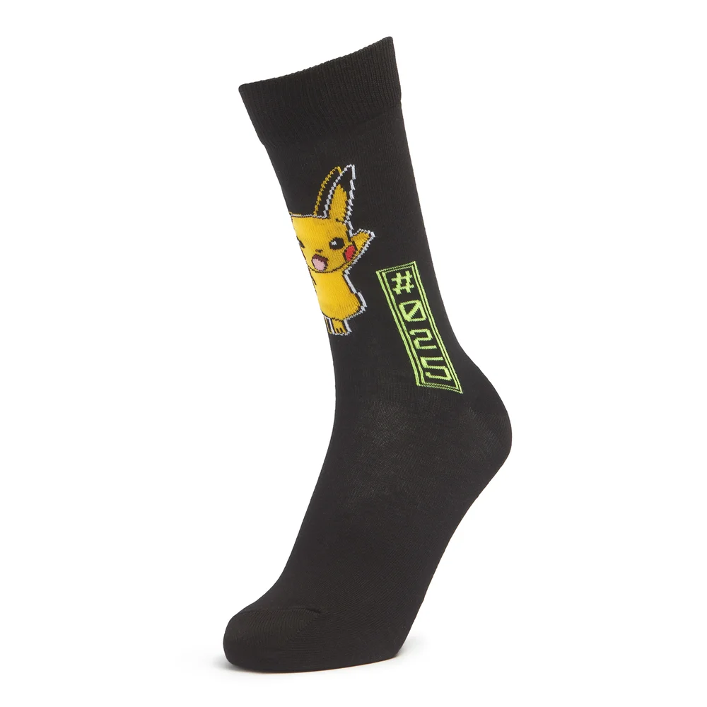 Men's Pokémon Pikachu Socks - Black - UK 4-7.5 Image 1