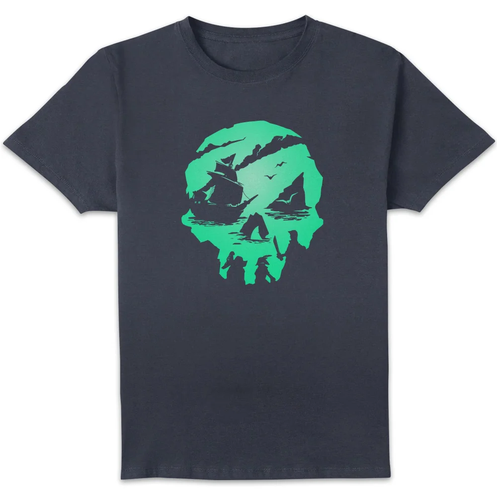Sea Of Thieves 2nd Anniversary Skull Unisex T-Shirt - Navy - S Image 1