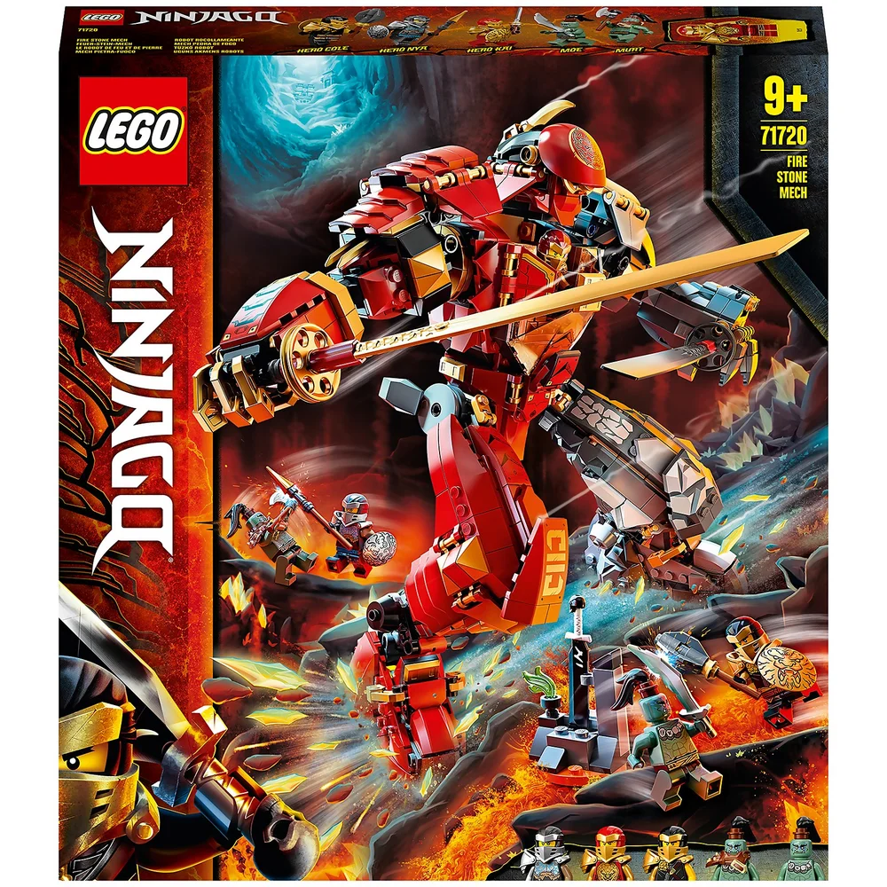 LEGO NINJAGO: Fire Stone Mech Ninja Action Figure Toy (71720) Image 1