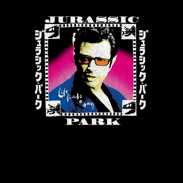 Jurassic Park Jeff Men's T-Shirt - Black