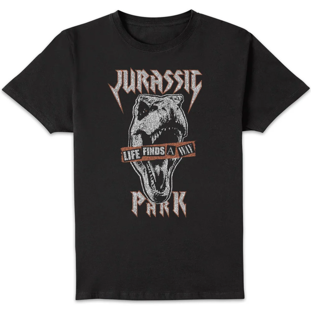 Jurassic Park Rex Punk Men's T-Shirt - Black - S Image 1