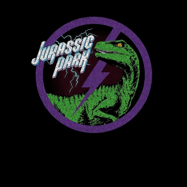 Jurassic Park Raptor Bolt Men's T-Shirt - Black