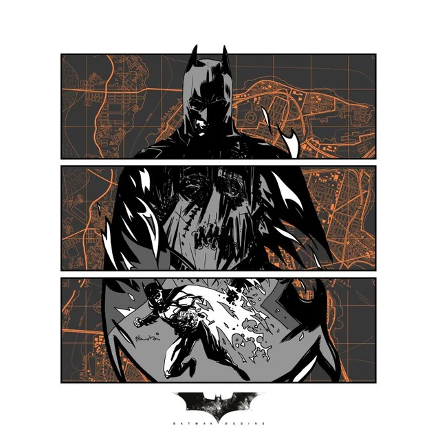 Batman Begins Gotham City Defender Men's T-Shirt - White