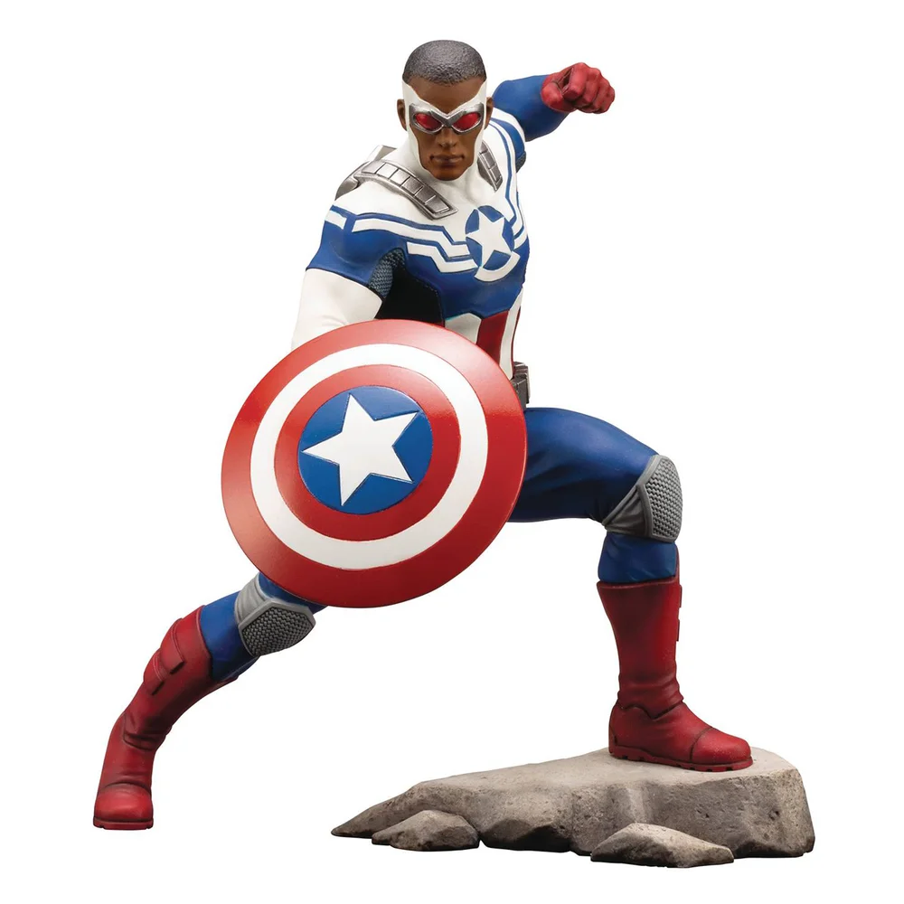 Kotobukiya Marvel Universe Sam Wilson Captain America ARTFX+ Statue Image 1