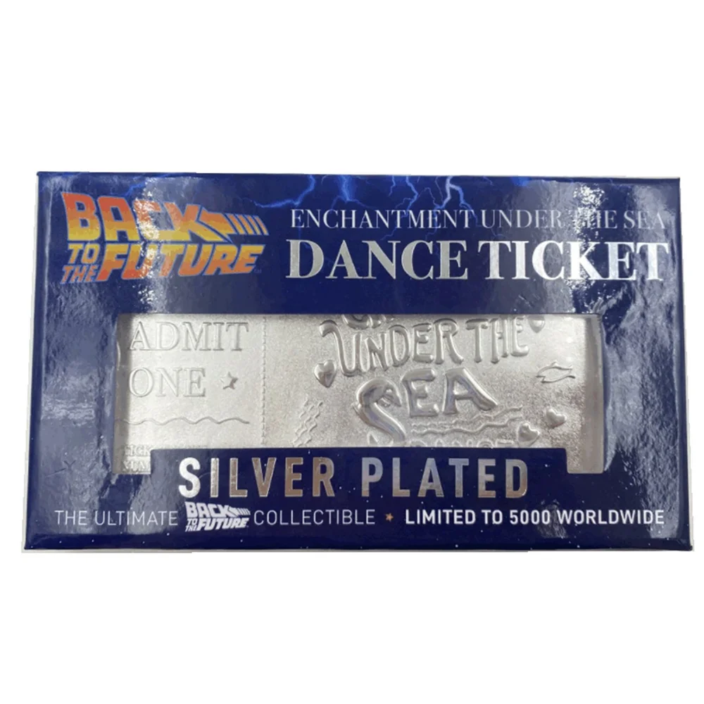 Back to the Future Silver Plated Limited Edition Enchantment Under the Sea Dance Ticket Image 1