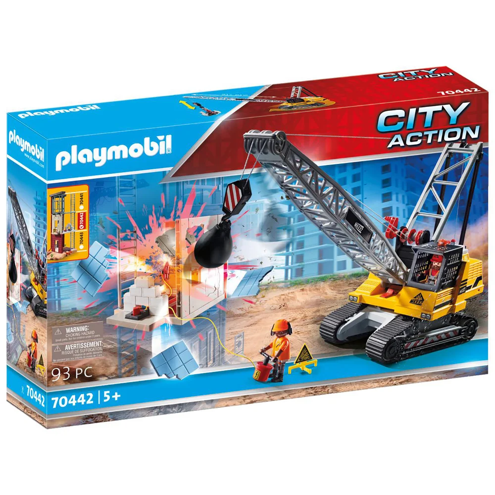 Playmobil City Action Demolition Crane (70442) Image 1