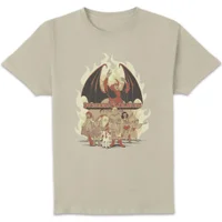 Dungeons & Dragons D&D Cartoon The Party Unisex T-Shirt - White Vintage Wash - undefined undefined