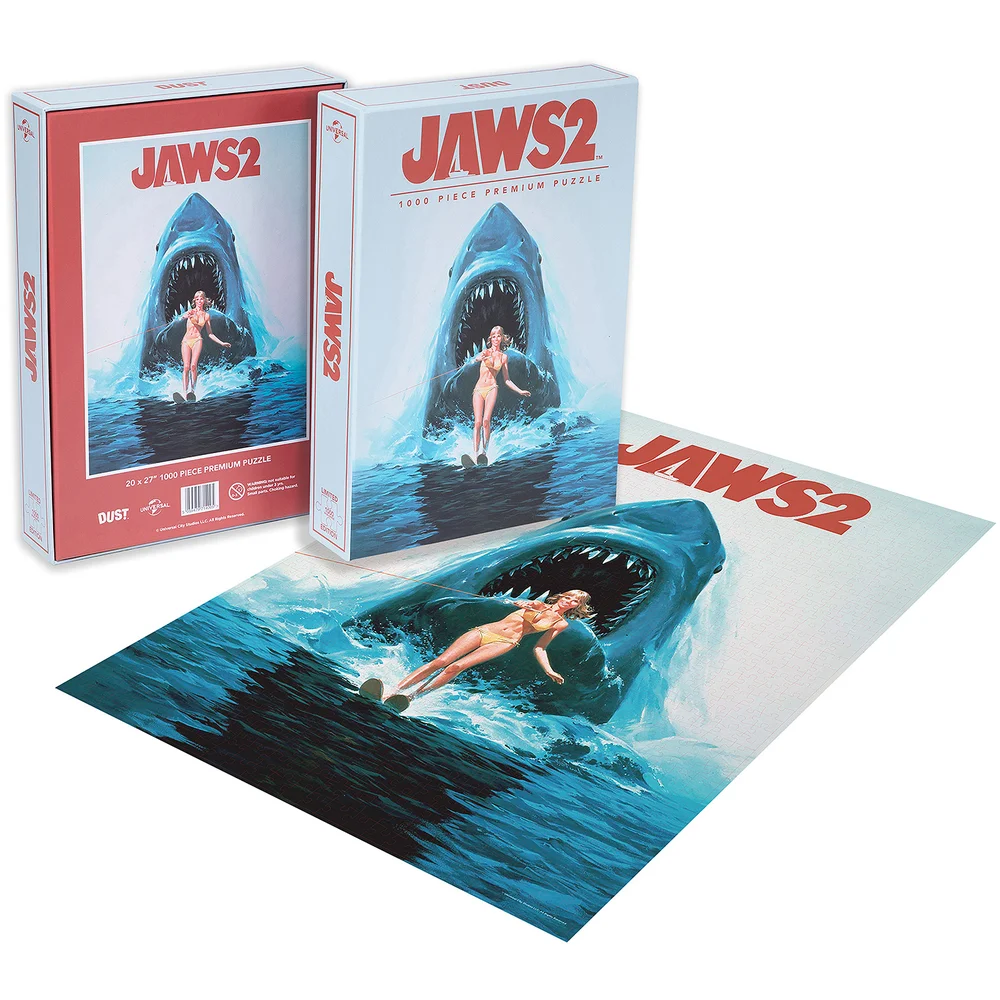 Jaws 2 Classic Movie Poster 1000pc Puzzle - Zavvi Exclusive Image 1