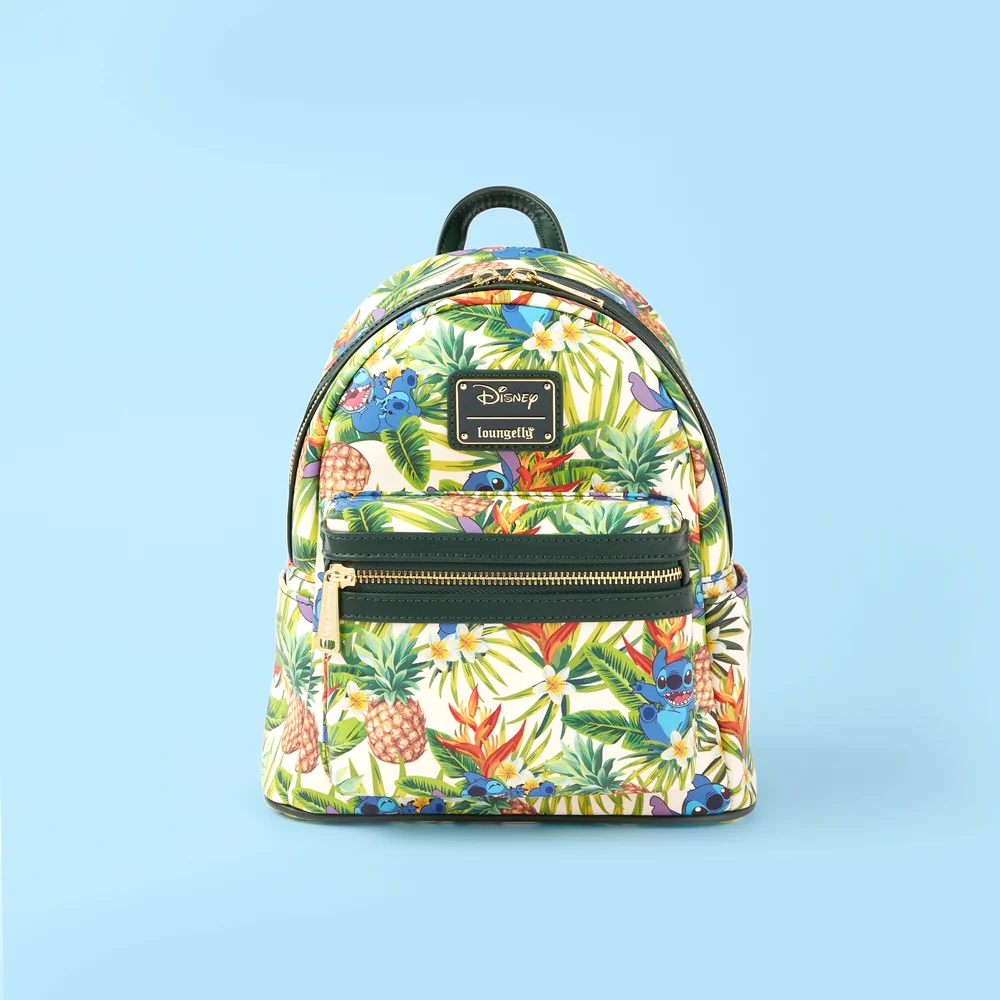 Loungefly Disney Lilo And Stitch Pineapple Print Aop Mini Backpack - VeryNeko Exclusive Image 1