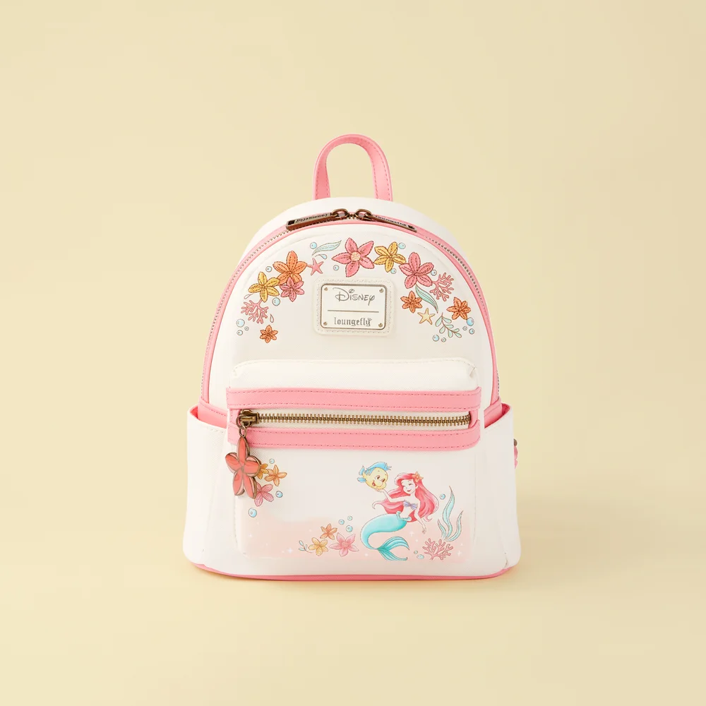 Loungefly Disney The Little Mermaid Floral Mini Backpack - VeryNeko Exclusive Image 1