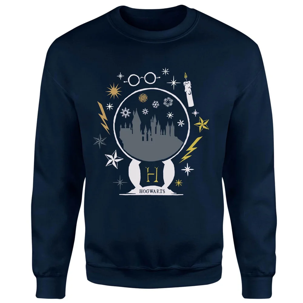 Harry Potter Hogwarts Sweatshirt - Navy - S Image 1